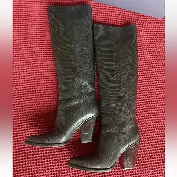 Le Silla handmade Italian Leather Boots Size 37 IT Retail $1250